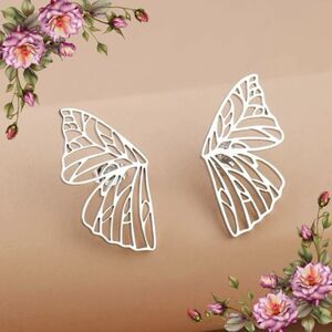 Stainless‎ Steel Butterfly Wings Stud Earrings